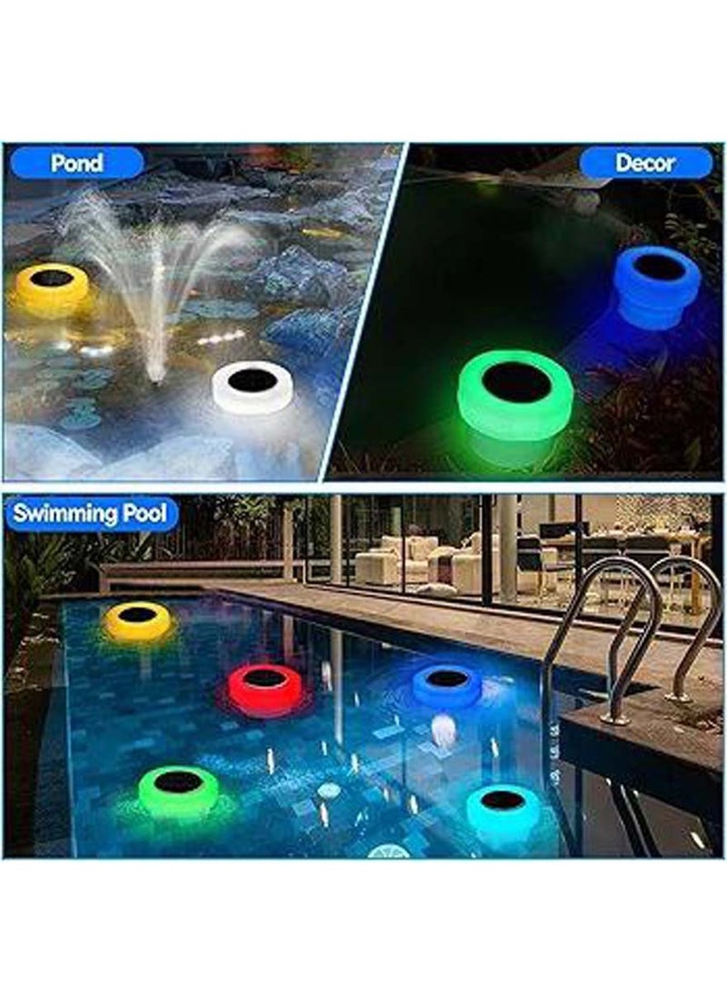 Generic - Pool chlorine floater-chlorine tablet floater with solar light,floating chlorine dispenser fit 1" and 3" chlorine tabs,adjustable pool chlorinator floater,bromine floater for swimming pool spa hot tub - Image 1