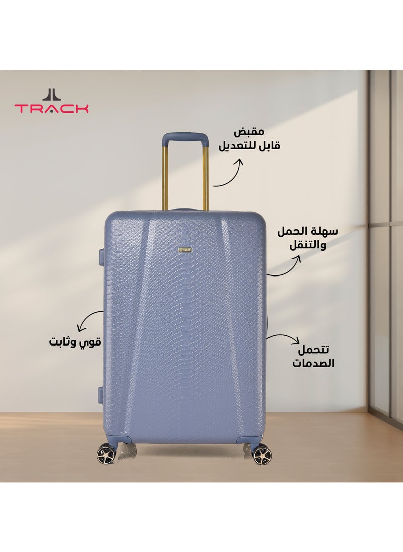 Track - TRACK Luggage set 3 pcs elegant travel bags, 28/24/20 inch, Denim Blue - Image 1