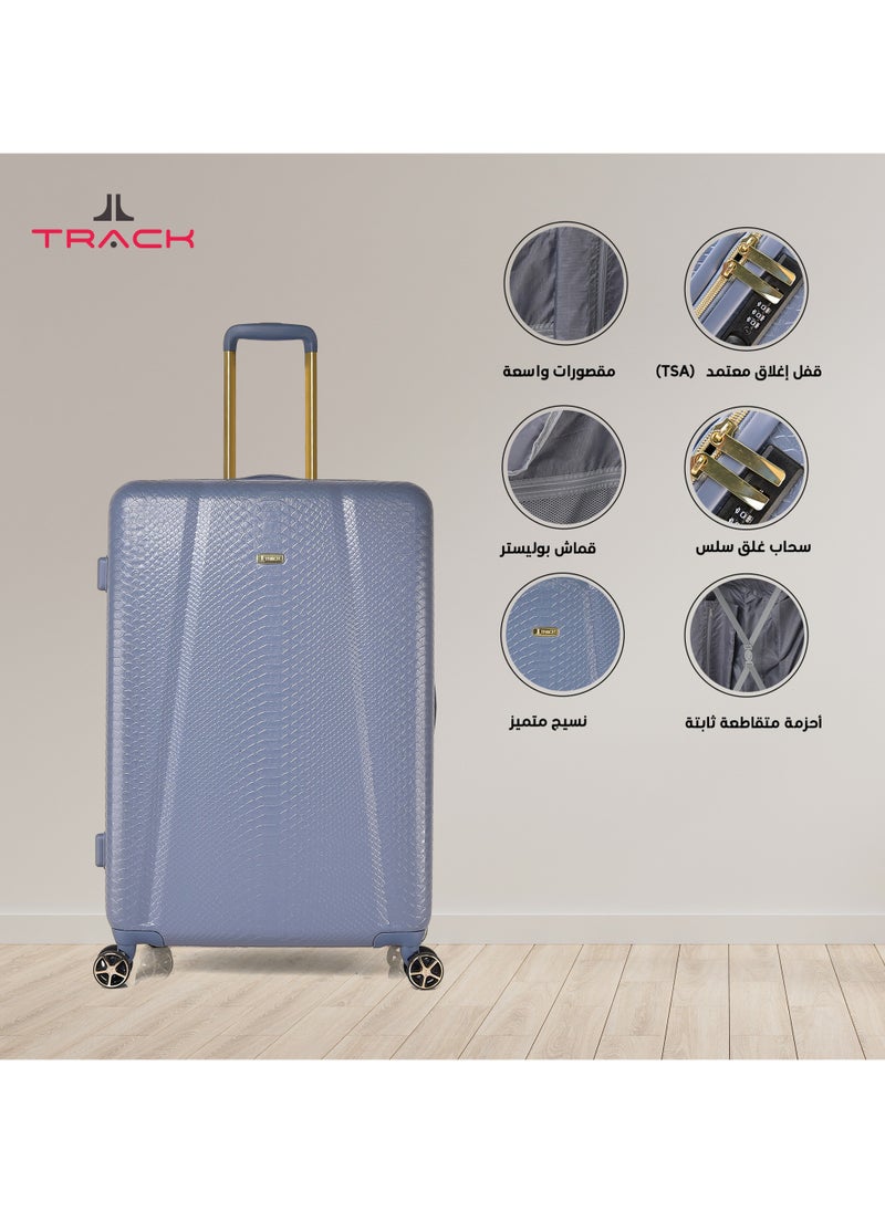 Track - TRACK Luggage set 3 pcs elegant travel bags, 28/24/20 inch, Denim Blue - Image 1