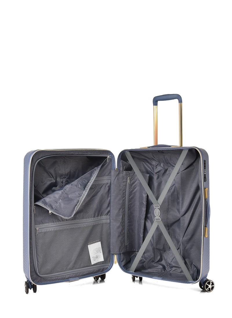 Track - TRACK Luggage set 3 pcs elegant travel bags, 28/24/20 inch, Denim Blue - Image 1