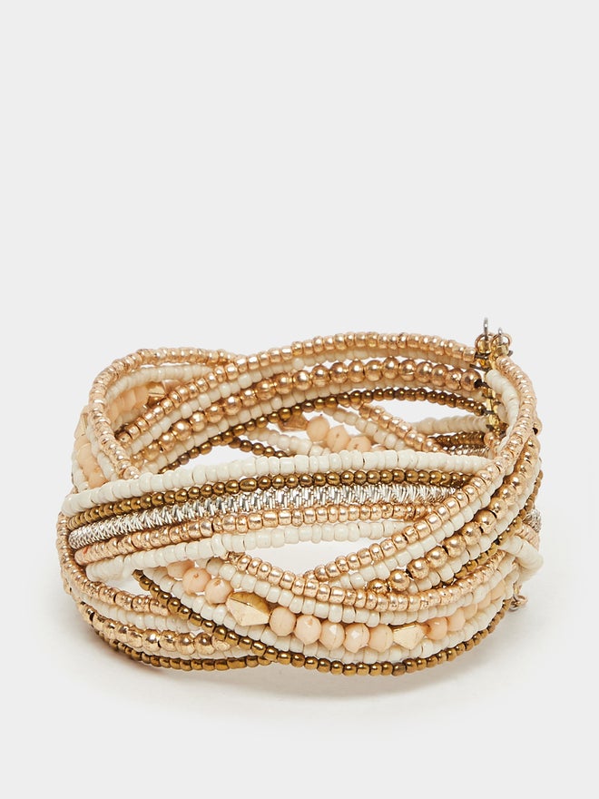 Styli Styli Beaded Cuffed Bangles  - Image 3