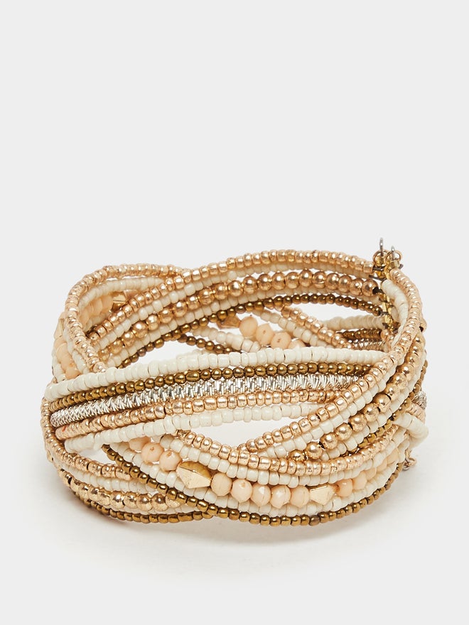 Styli Styli Beaded Cuffed Bangles  - Image 2