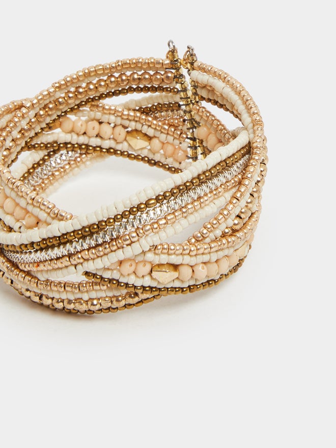 Styli Styli Beaded Cuffed Bangles  - Image 4