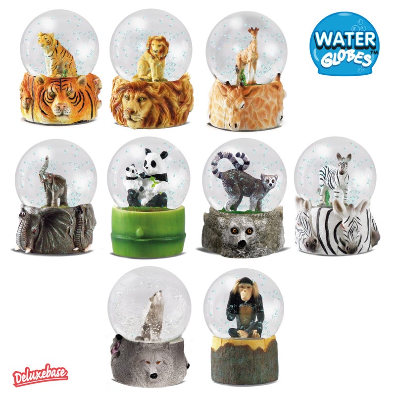  ديلوكس بايز كرة الماء - فلامنغو من Deluxebase. ثلج غلوب ديكور الحيوانات مع التماثيل فلامنغو. Glass Glitter Globe مع تماثيل الراتنج وقاعدة مصبوب. ديكورات منزلية ديكور الجدة وهدايا فلامنغو. - Image 4