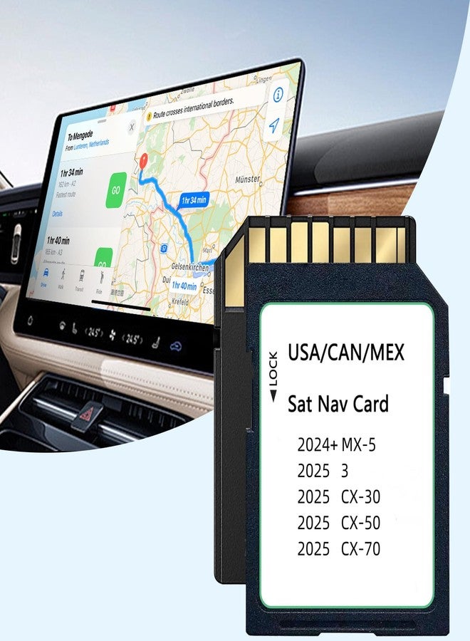 Rocketek 2025 Upgraded Navigation SD Card Map Compatible with 2024+ MX-5, 2025 3/ CX-30, 2025 CX-50 / CX-70 KR9D 66 EZ1, Latest Version Navigation SD Card Map USA/CAN/MX KR9D66EZ1 - Image 1