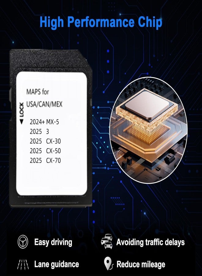 Rocketek 2025 Upgraded Navigation SD Card Map Compatible with 2024+ MX-5, 2025 3/ CX-30, 2025 CX-50 / CX-70 KR9D 66 EZ1, Latest Version Navigation SD Card Map USA/CAN/MX KR9D66EZ1 - Image 5