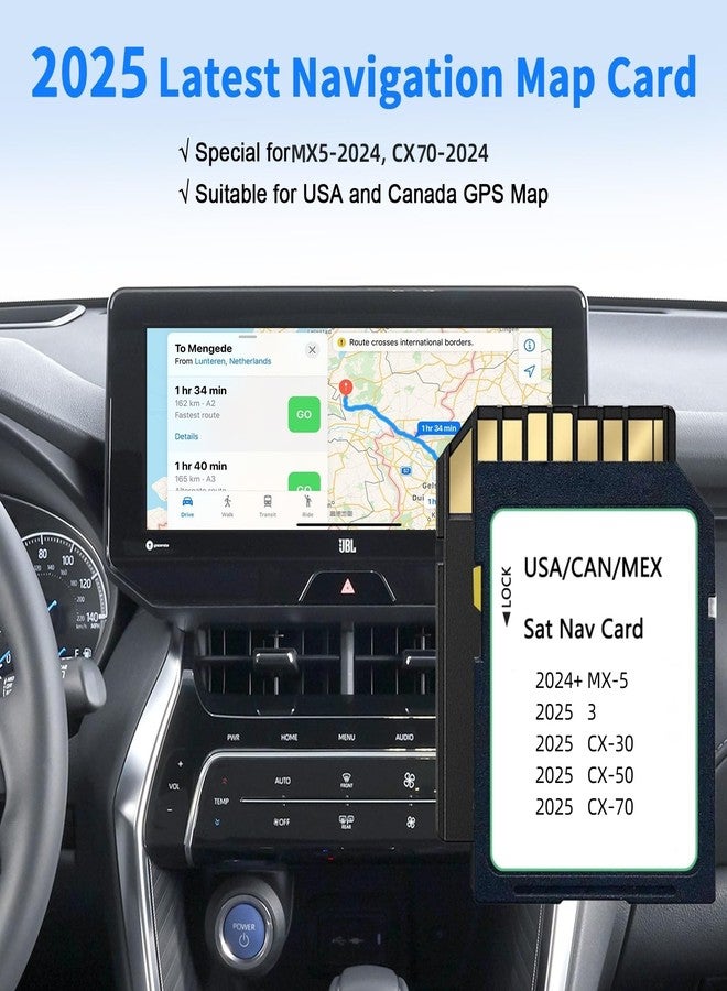Rocketek 2025 Upgraded Navigation SD Card Map Compatible with 2024+ MX-5, 2025 3/ CX-30, 2025 CX-50 / CX-70 KR9D 66 EZ1, Latest Version Navigation SD Card Map USA/CAN/MX KR9D66EZ1 - Image 2