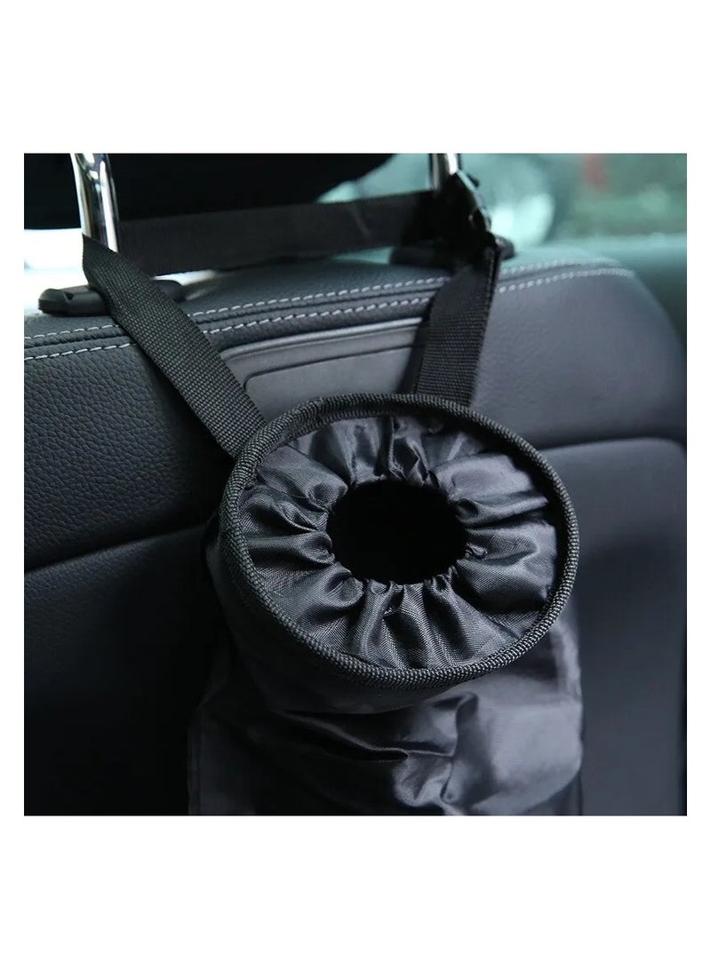 Generic Wool Cloth Trash Bbag Holder Container Hanging On The Back Seat Of A Car  - Image 2
