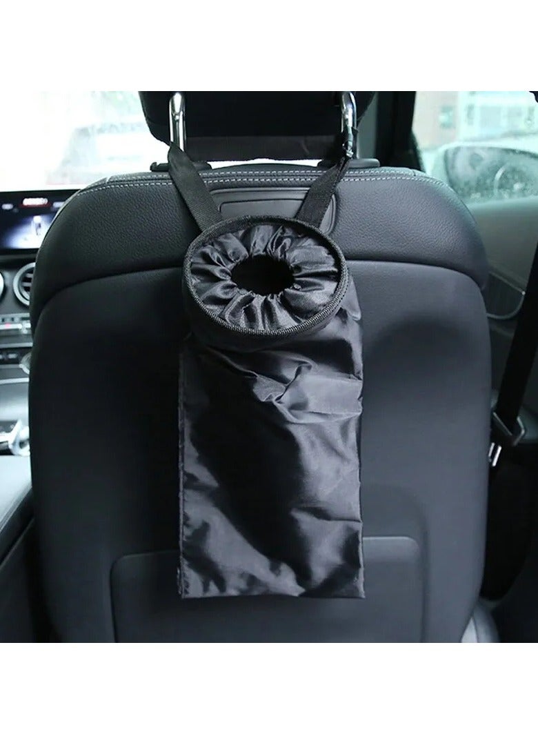 Generic Wool Cloth Trash Bbag Holder Container Hanging On The Back Seat Of A Car  - Image 1