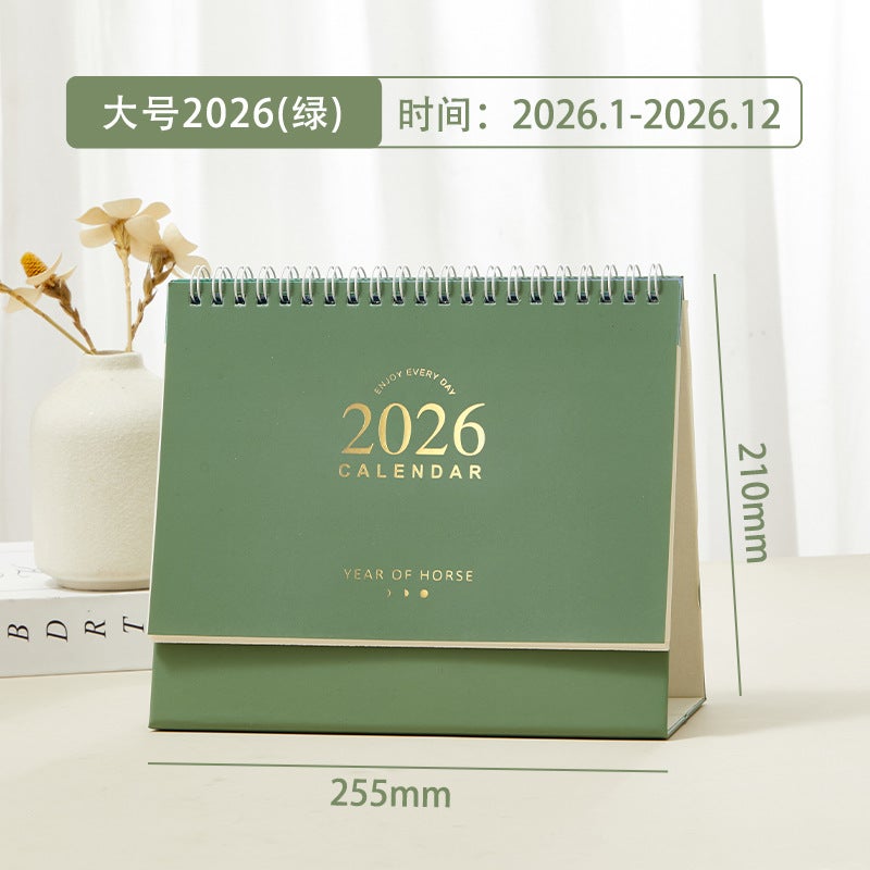 2026 Desk Calendar – Simple Modern Design with Customization Options - Image 1