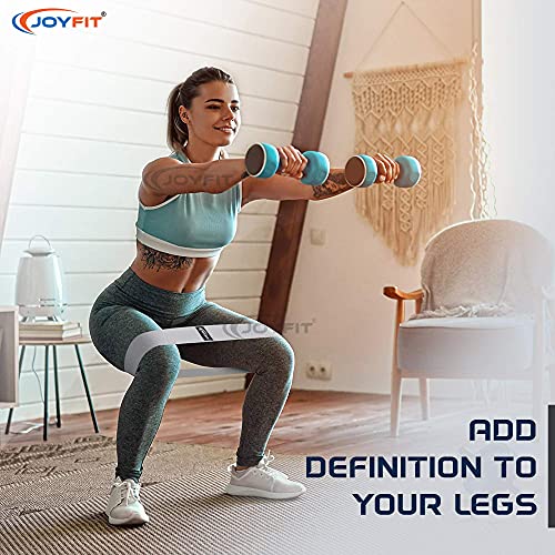 Joyfit Resistance Bands Set- Thick Wide Non Slip Elastic Hip Bands Set for Squat Glute Hip Thigh Workout Training,Stretch Exercise Loops for Home and Gym, Suitable for Men and Women[ 3Pc] (3 Pc Set) - Image 5
