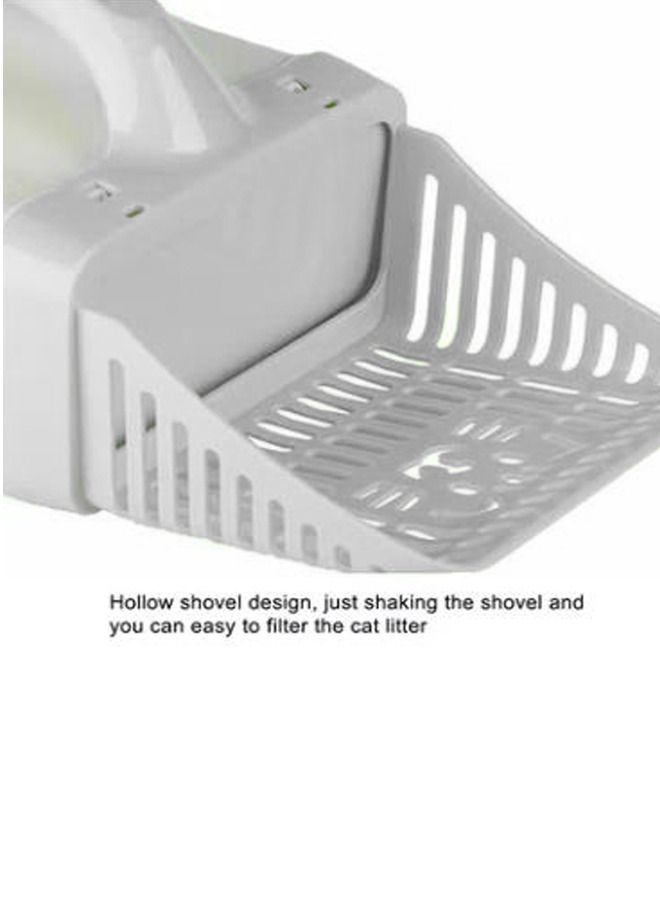 Meetion صندوق قمامة القطط 2 في 1 مع مغرفة قمامة - Image 3