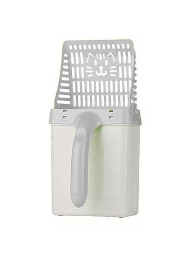 Meetion صندوق قمامة القطط 2 في 1 مع مغرفة قمامة - Image 2