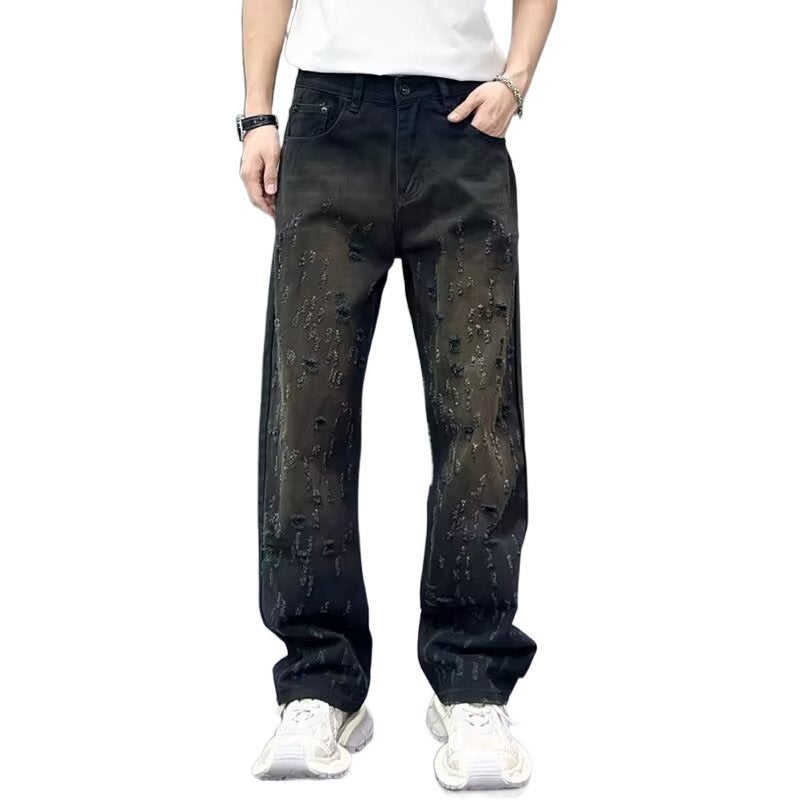 Unisex Classic Denim Jeans Loose Fit Daily Outdoor Wear - Image 5