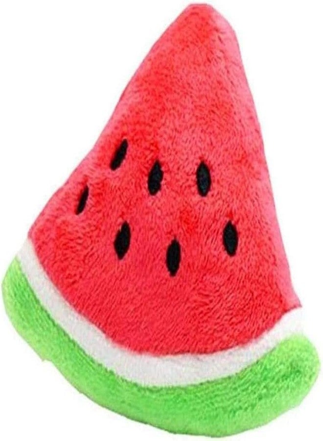 WaigN Red Pet Toy Chew Squeaker Squeaky Plush Cotton Triangle Ball Watermelon Sound Toys Puppies Small Dogs Useful and Deft, Dog Squeak Toys, Tiny Puppy Toys - Image 1