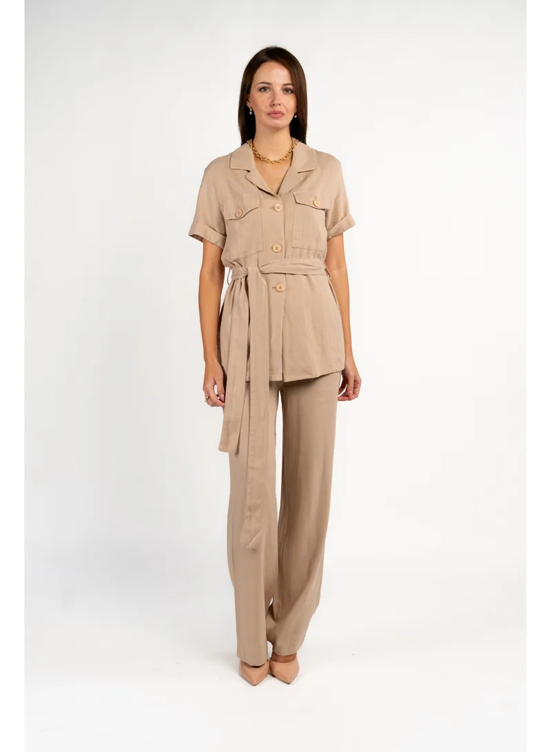 Linen Beige Co-Ord Set