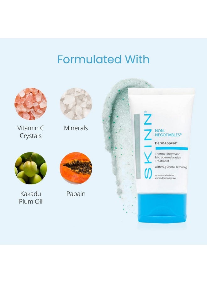 سكن علاج تقشير البشرة الدقيق DermAppeal® من SKINN لبشرة أكثر نعومة وإشراقًا ونقاءً، 2 أونصة - مقشر للوجه يزيل الجلد الميت وينعم التجاعيد والخطوط الدقيقة للحصول على بشرة خالية من العيوب ومتوهجة  - Image 4
