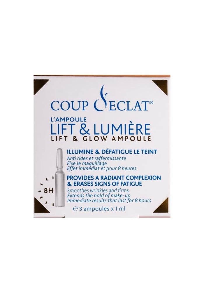 Coup D'eclat Lift & Glow Ampoules - Set of 3, 1ml Each for Radiant Complexion - Image 1