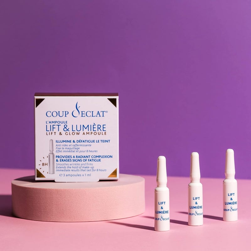 Coup D'eclat Lift & Glow Ampoules - Set of 3, 1ml Each for Radiant Complexion - Image 5