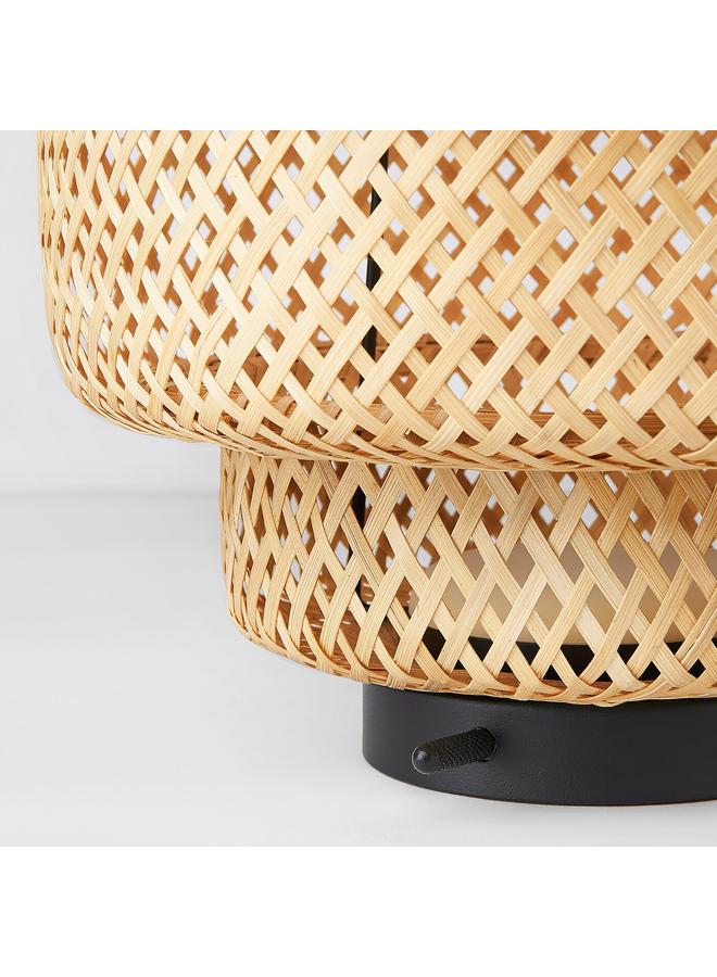 Zaboon LED table lamp, bamboo/handmade dimmable - Image 4