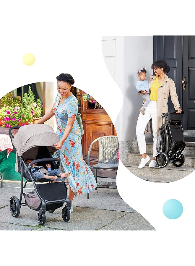 Kinderkraft Trig Pushchair Pink - Image 5