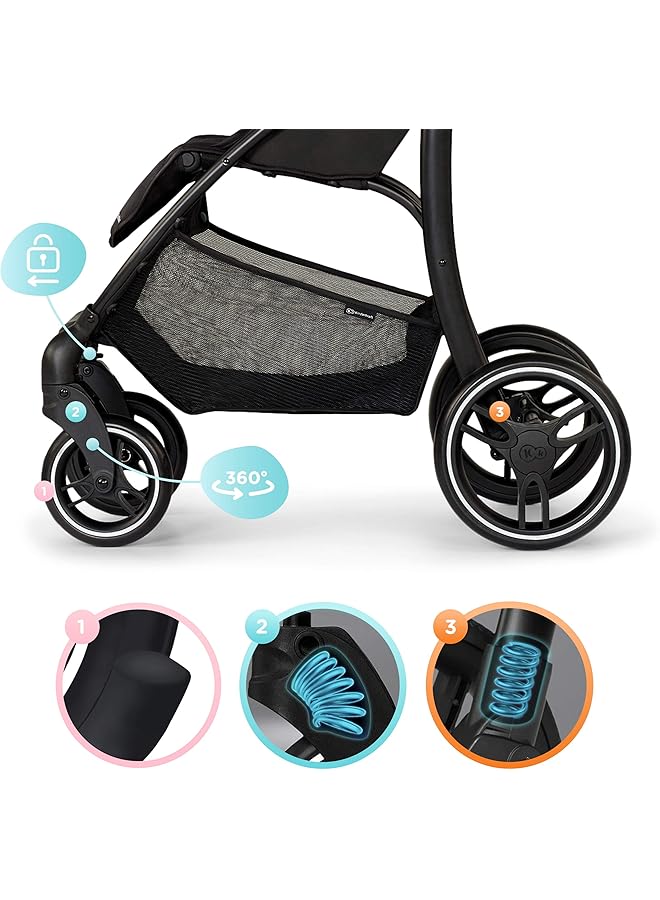 Kinderkraft Trig Pushchair Pink - Image 2