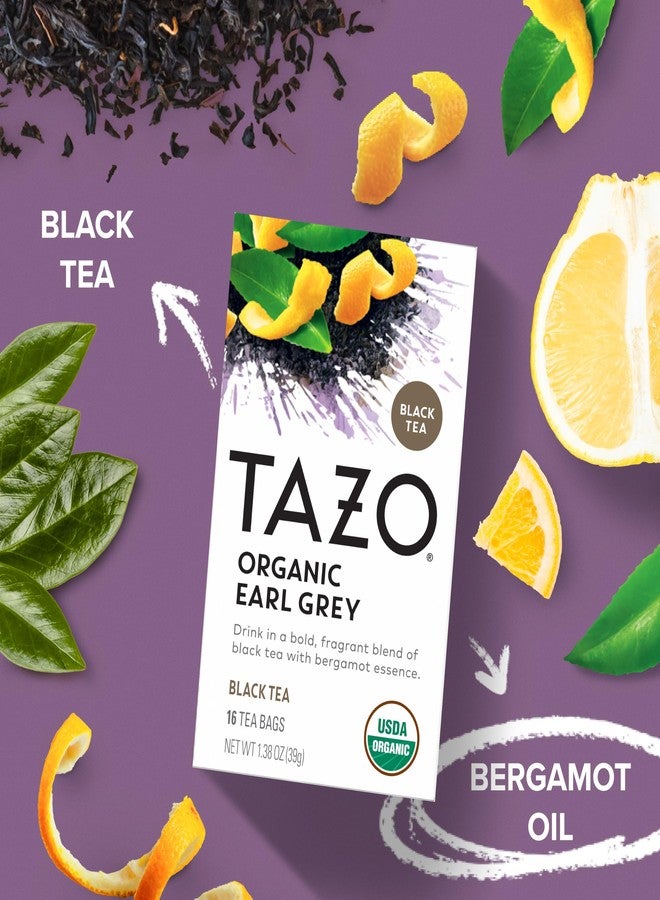 TAZO Tea Bags, Earl Grey, High Caffeine and Bold Flavor, 20 Tea Bags (Pack of 6) - Image 4