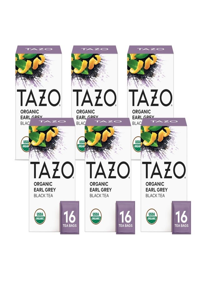 TAZO Tea Bags, Earl Grey, High Caffeine and Bold Flavor, 20 Tea Bags (Pack of 6) - Image 1