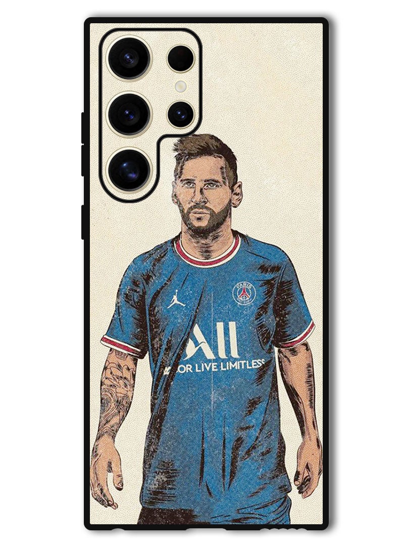 Theodor Protective Case Anti Scratch Shock Proof Bumper Cover For Samsung Galaxy S24 Ultra Messi - Image 1