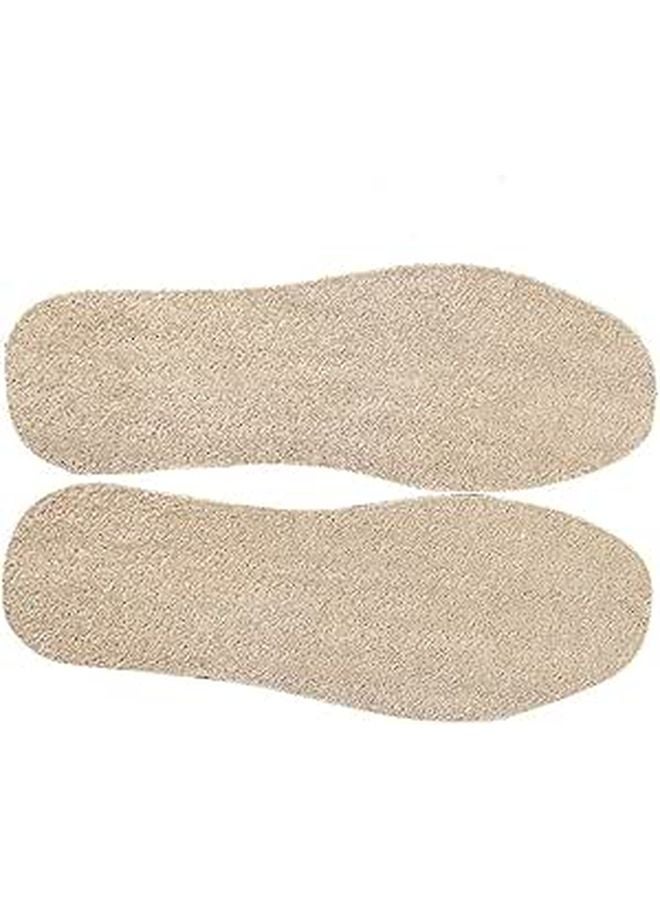 Natural Loofah Shoe Insoles Breathable Sweat Absorbing Foot Cushion Pads For Men Women Size 40 - Image 1