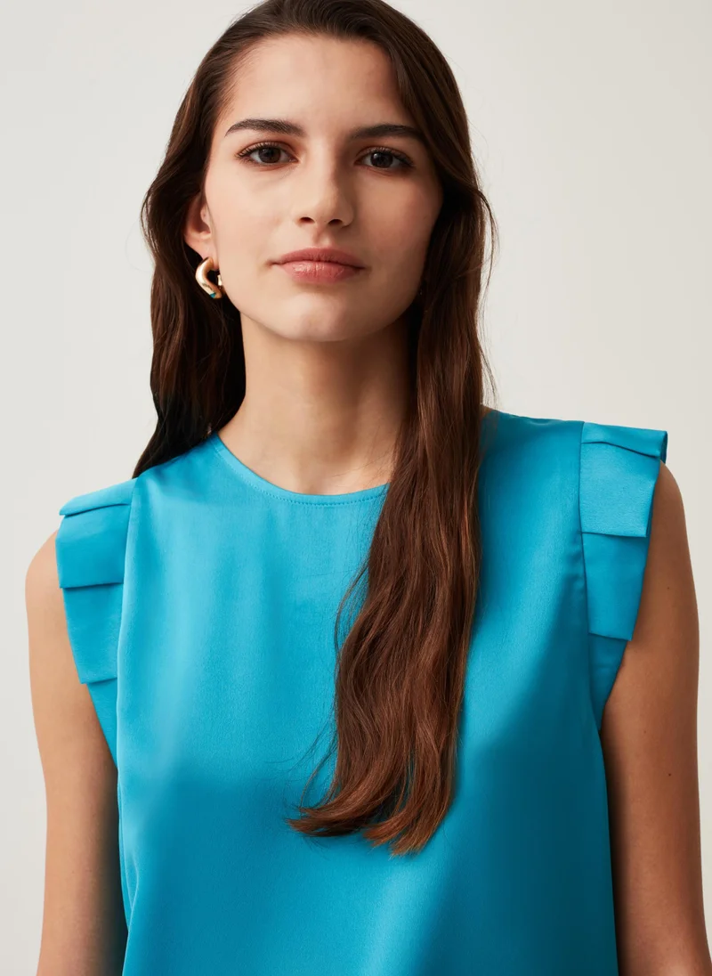 Ovs Sleeveless blouse with ruffles