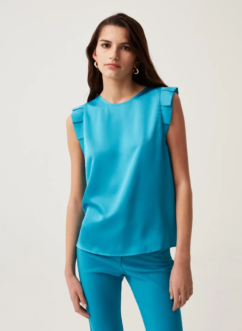 Ovs Sleeveless blouse with ruffles