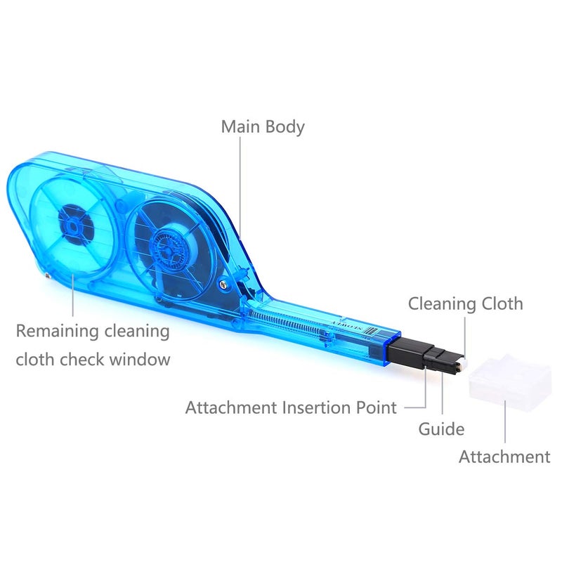 KELUSHI Fiber Optic Cleaning Tool for MPO and MTP Connectors MPO One Click Cleaner, 500 Cycles Cleaning Connector Equipment - Image 2