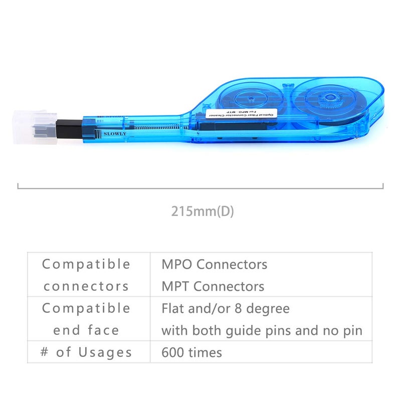 KELUSHI Fiber Optic Cleaning Tool for MPO and MTP Connectors MPO One Click Cleaner, 500 Cycles Cleaning Connector Equipment - Image 5