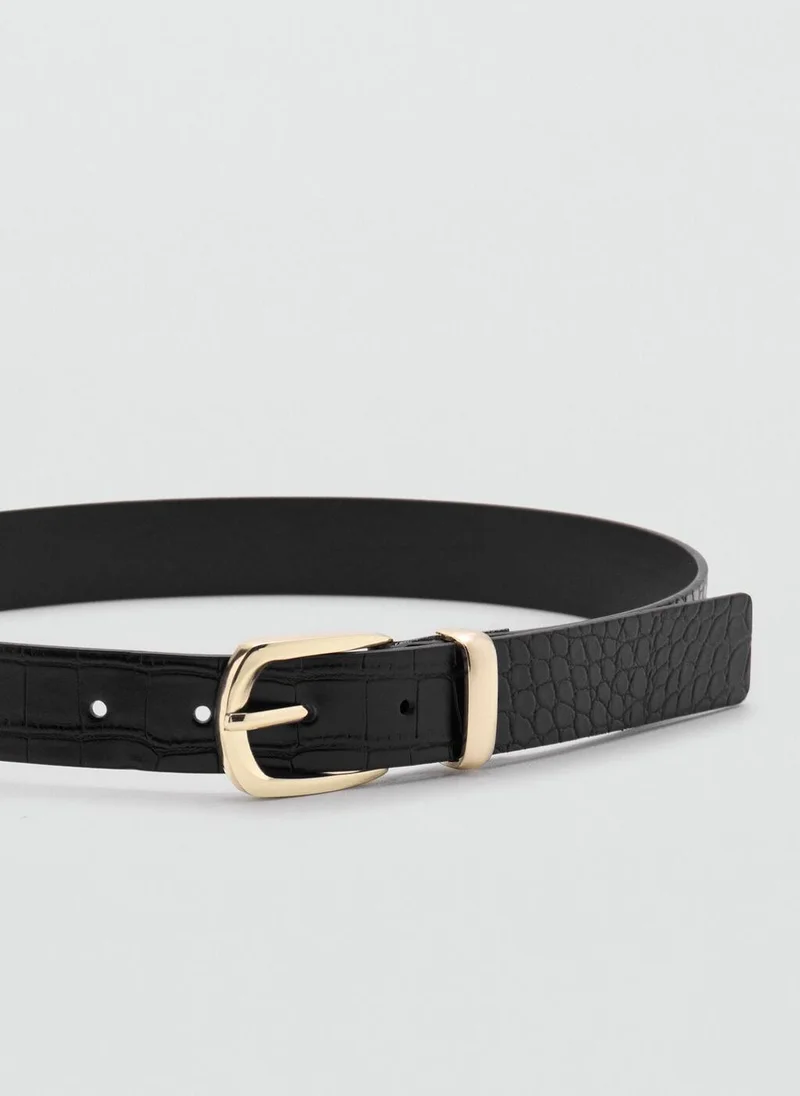 MANGO  Croco faux-leather belt for Women | Best Price UAE