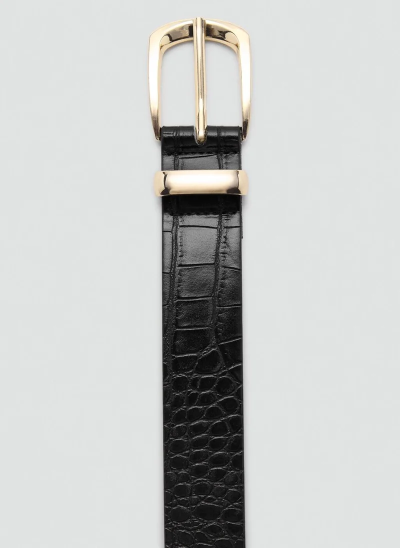 MANGO  Croco faux-leather belt for Women | Best Price UAE