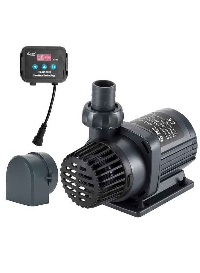 هايغر مضخة مياه هيغر 24 فولت تيار مستمر، مضخة مياه مالحة مدمجة/غاطسة مع وحدة تحكم بشاشة LCD، مضخة إرجاع 1350 جالون في الساعة لحوض الشعاب المرجانية - Image 1