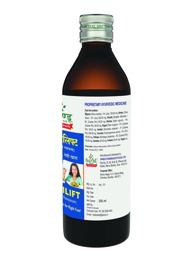 Sandu Aptilift | Best Ayurvedic Appetizer & Digestive Tonic | 200 ml - Image 3