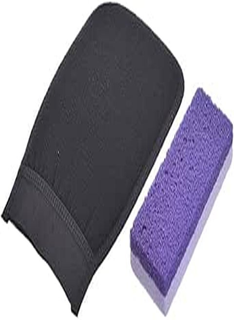 G-Beauty Moroccan Bath Body Exfoliating Loofah For Removing Dead Skin And Multi-functional Foot Scrubber Stone File With Callus Remover Pedicure - Multi Color