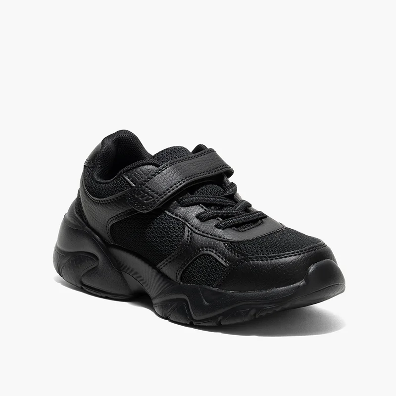 AMICA Amica Kids School Shoes  Lightweight, breathable vegan leather sneakers with anti-slip phylon outsole, memory foam insoles, and Single Velcro closure for boys, girls, and school wear.