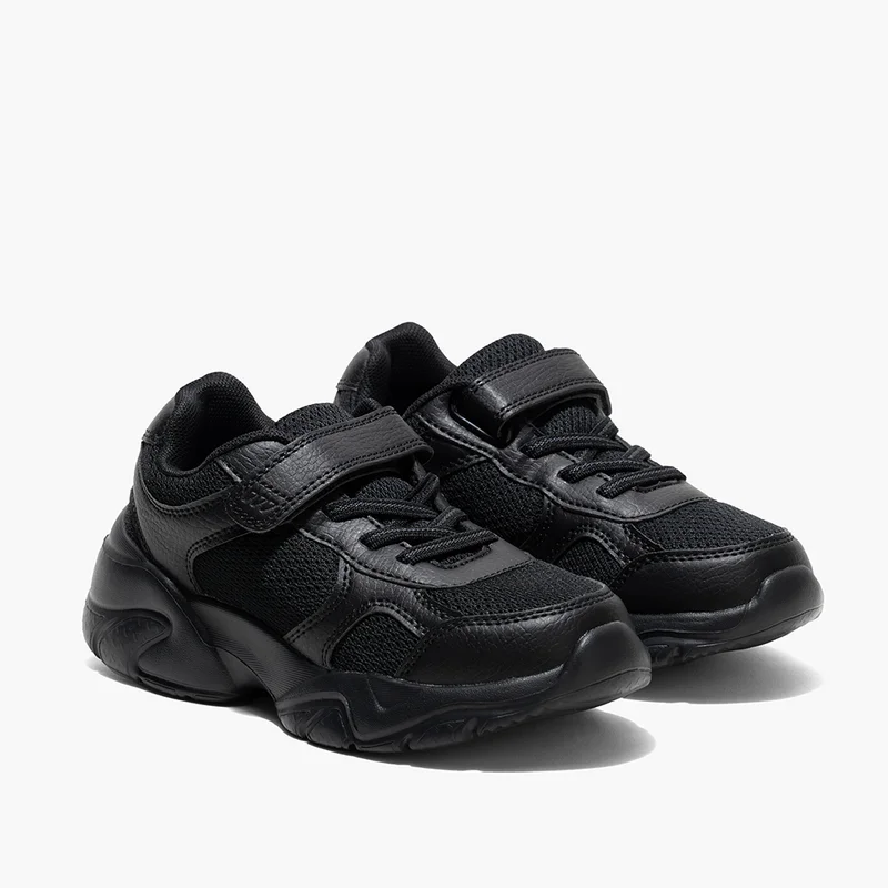 AMICA Amica Kids School Shoes  Lightweight, breathable vegan leather sneakers with anti-slip phylon outsole, memory foam insoles, and Single Velcro closure for boys, girls, and school wear.