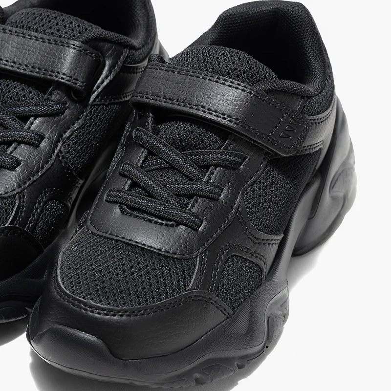 AMICA Amica Kids School Shoes  Lightweight, breathable vegan leather sneakers with anti-slip phylon outsole, memory foam insoles, and Single Velcro closure for boys, girls, and school wear.