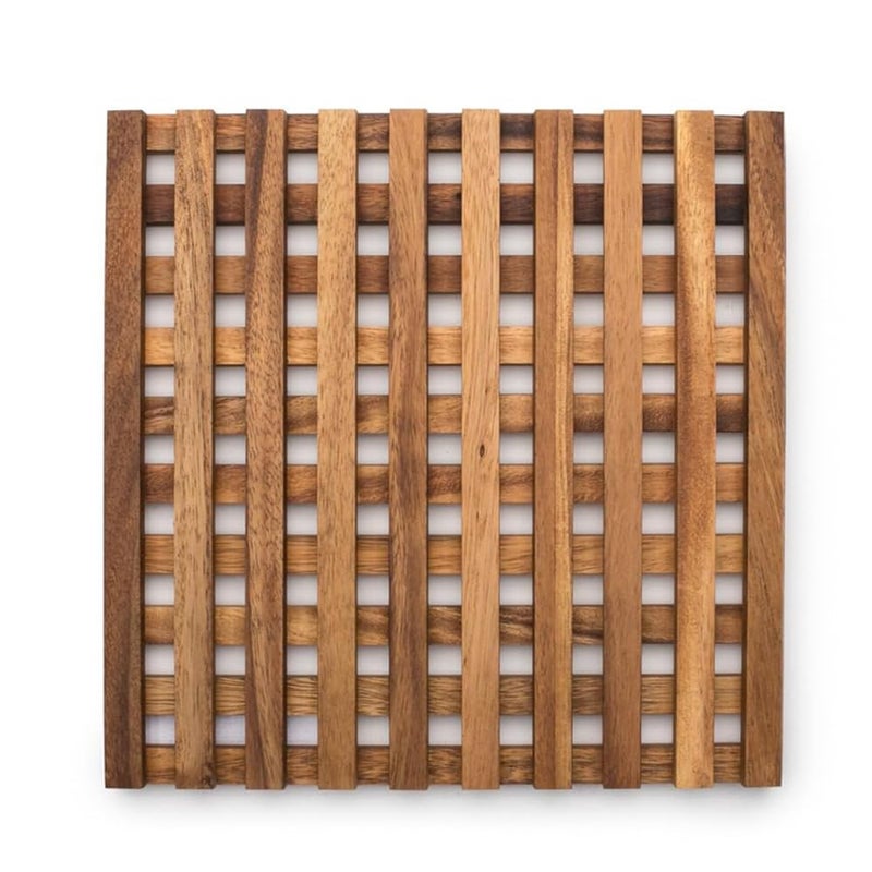 GURU JEE Handmade Wooden Trivet for Hot Dishes Pot Pan Tea Pot Holders - Image 1