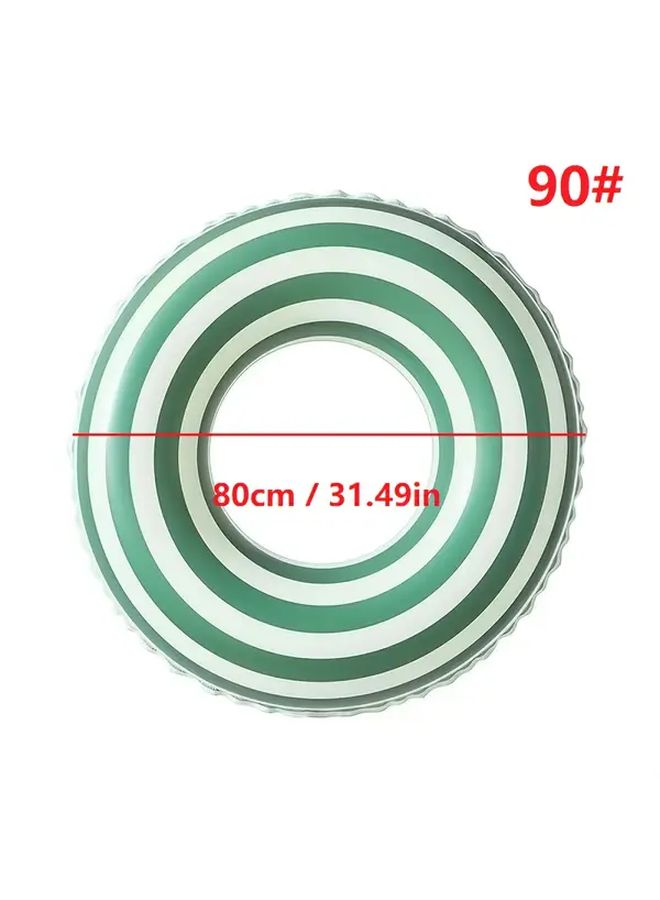 90 Model Purple Striped PVC Adult Swim Ring Pool Float for Beach Parties and Gifts - Image 3