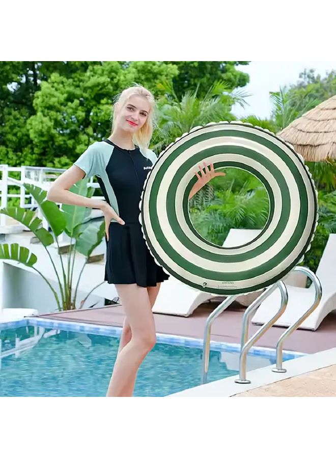 90 Model Purple Striped PVC Adult Swim Ring Pool Float for Beach Parties and Gifts - Image 5