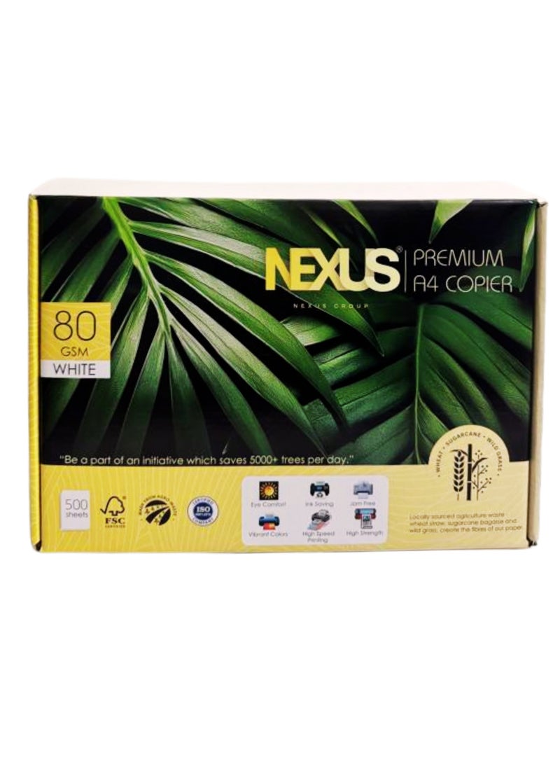 NEXUS Ecofriendly Nexus Premium A4 Paper Copier | 80 GSM | 500 Sheets - An Agro Based Paper - Image 3