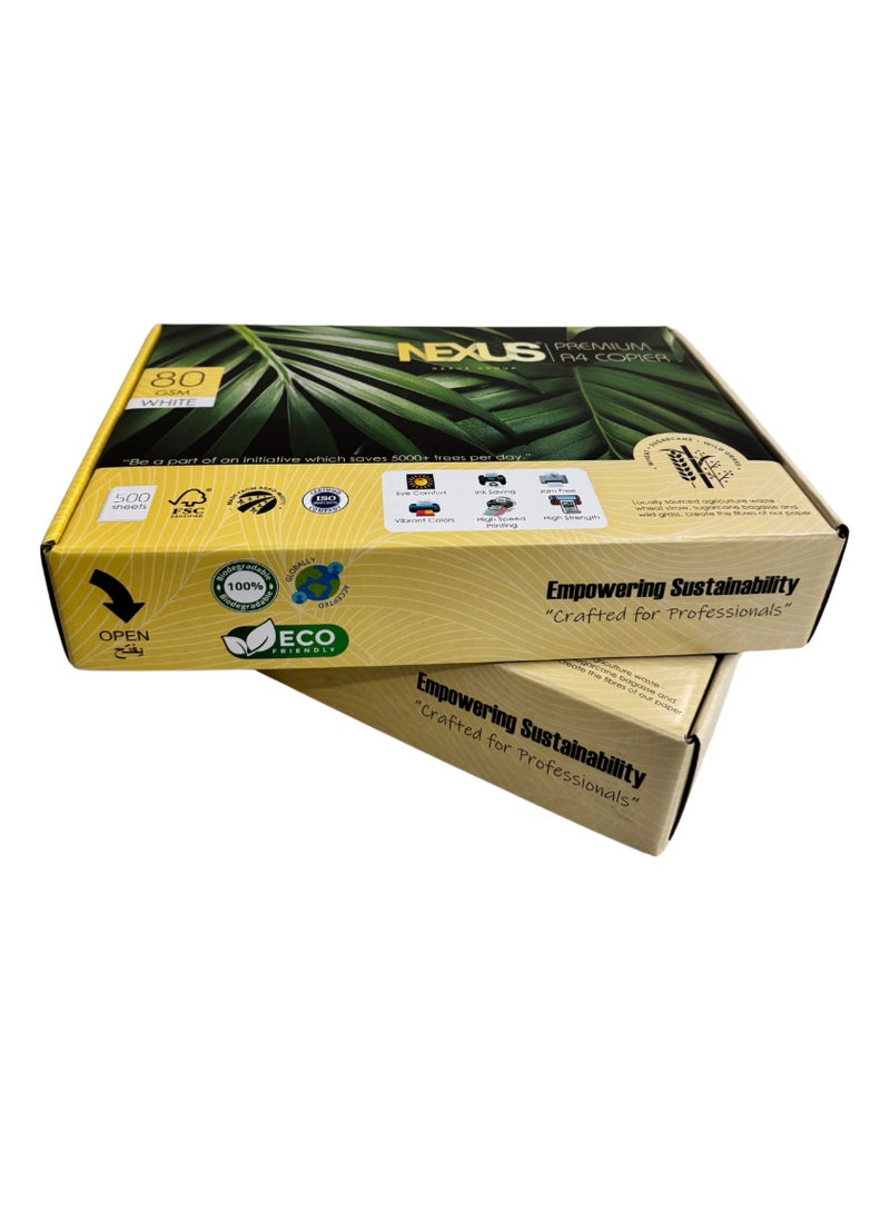 NEXUS Ecofriendly Nexus Premium A4 Paper Copier | 80 GSM | 500 Sheets - An Agro Based Paper - Image 4