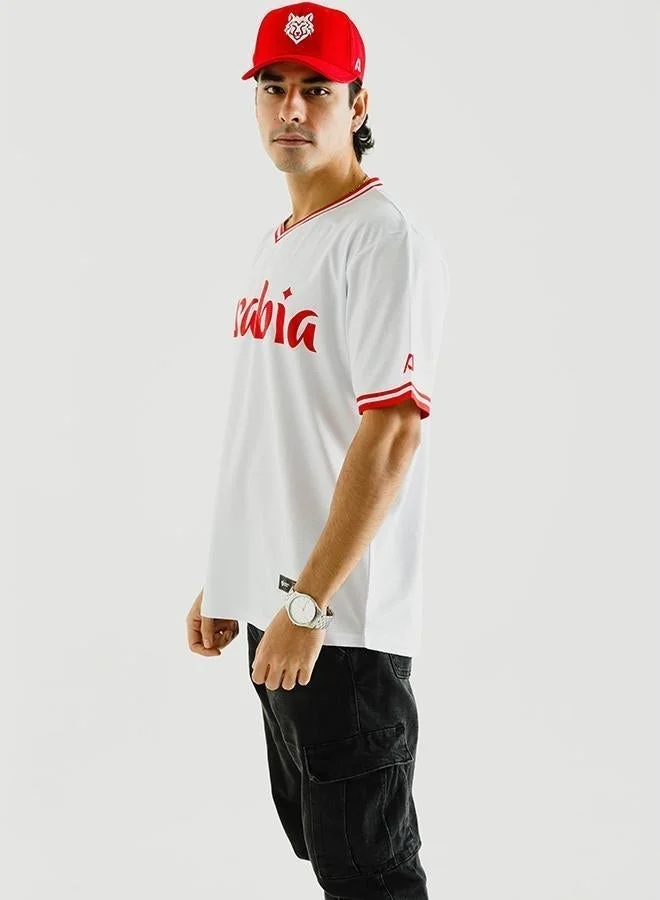 البيسبول يونايتد قميص أريبيا وولفز رجالي بياقة على شكل