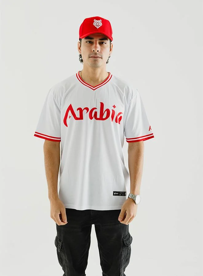 البيسبول يونايتد قميص أريبيا وولفز رجالي بياقة على شكل