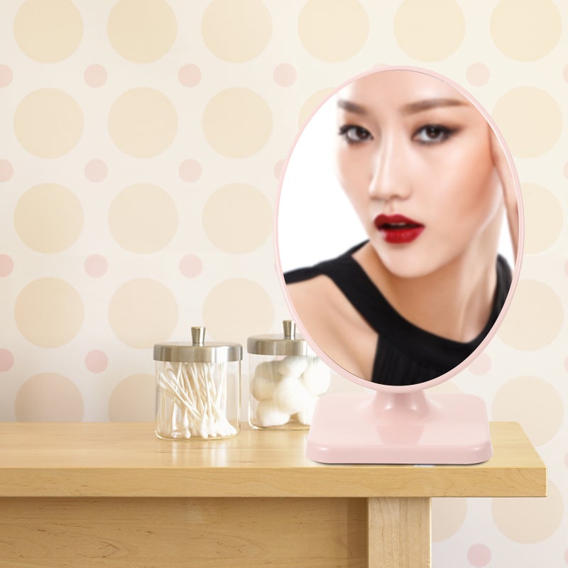 💄 مرايا مكياج محمولة ومثبتة بيد مع قاعدة متينة لتفاصيل وجه واضحة - Image 3